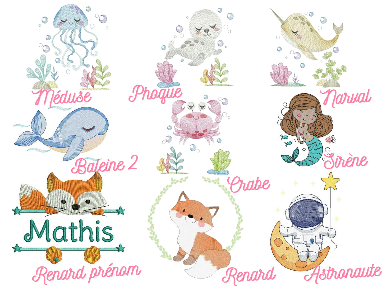 Trousseau de bain enfants