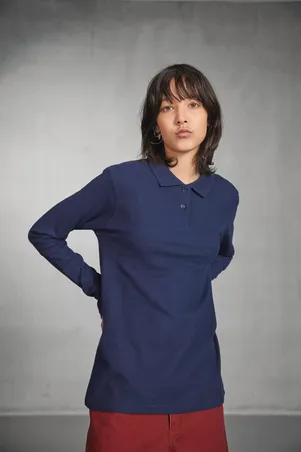 Polo femme ID.001 manches longues