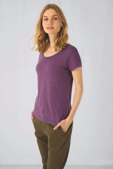 T-shirt Triblend col rond Femme