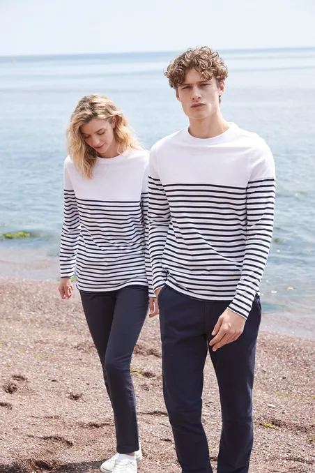 T-shirt breton à manches longues