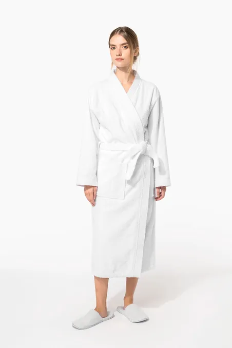 Peignoir col kimono