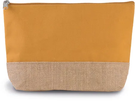 Pochette en toiles de coton et jute