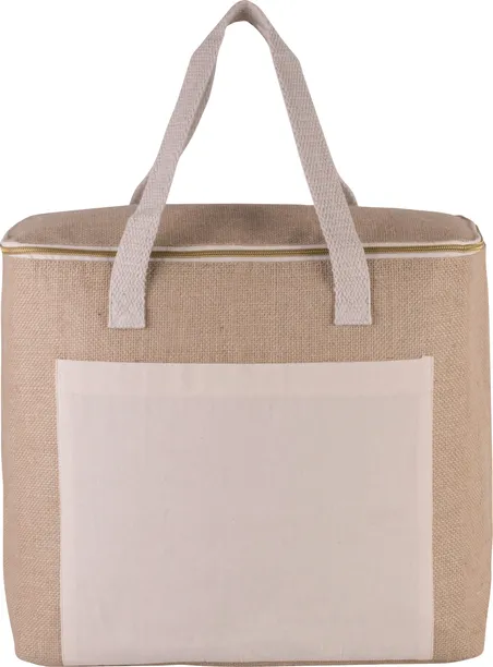 Sac isotherme en jute - grand modèle