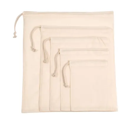 Sac à cordon coulissant en coton biologique
