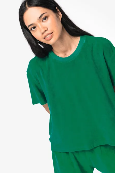 T-shirt écoresponsable en éponge femme