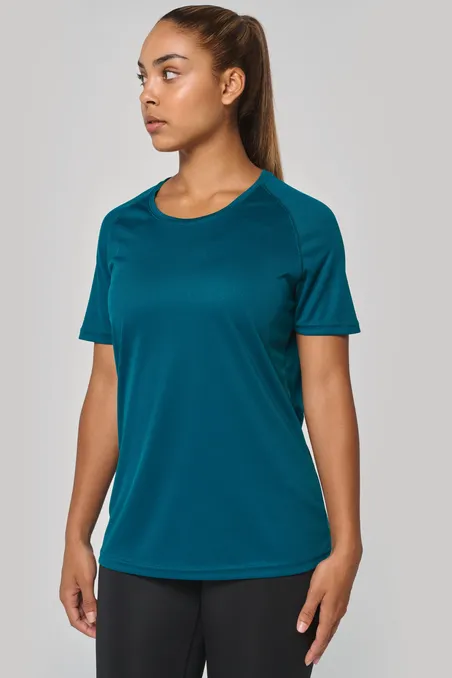 T-shirt de sport à col rond recyclé femme