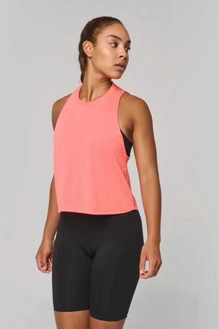 Débardeur crop Triblend femme