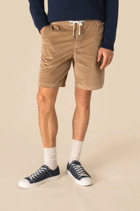 Short écoresponsable en velours côtelé homme