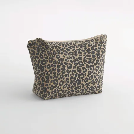 Pochette en toile imprimé léopard