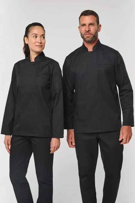 Veste de cuisine écoresponsable manches longues unisexe