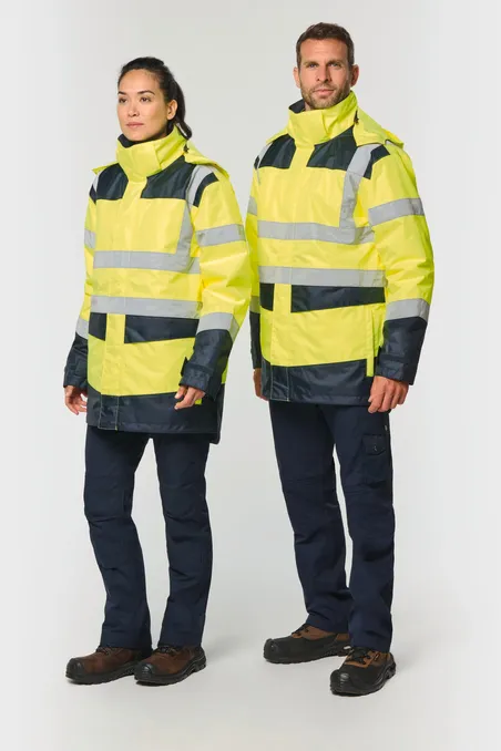 Parka de sécurité recyclée 4 en 1 unisexe