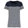 T-shirt marin col rond Bio femme