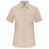 Chemise popeline polycoton manches courtes entretien facile femme