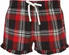 Short femme à motif tartan