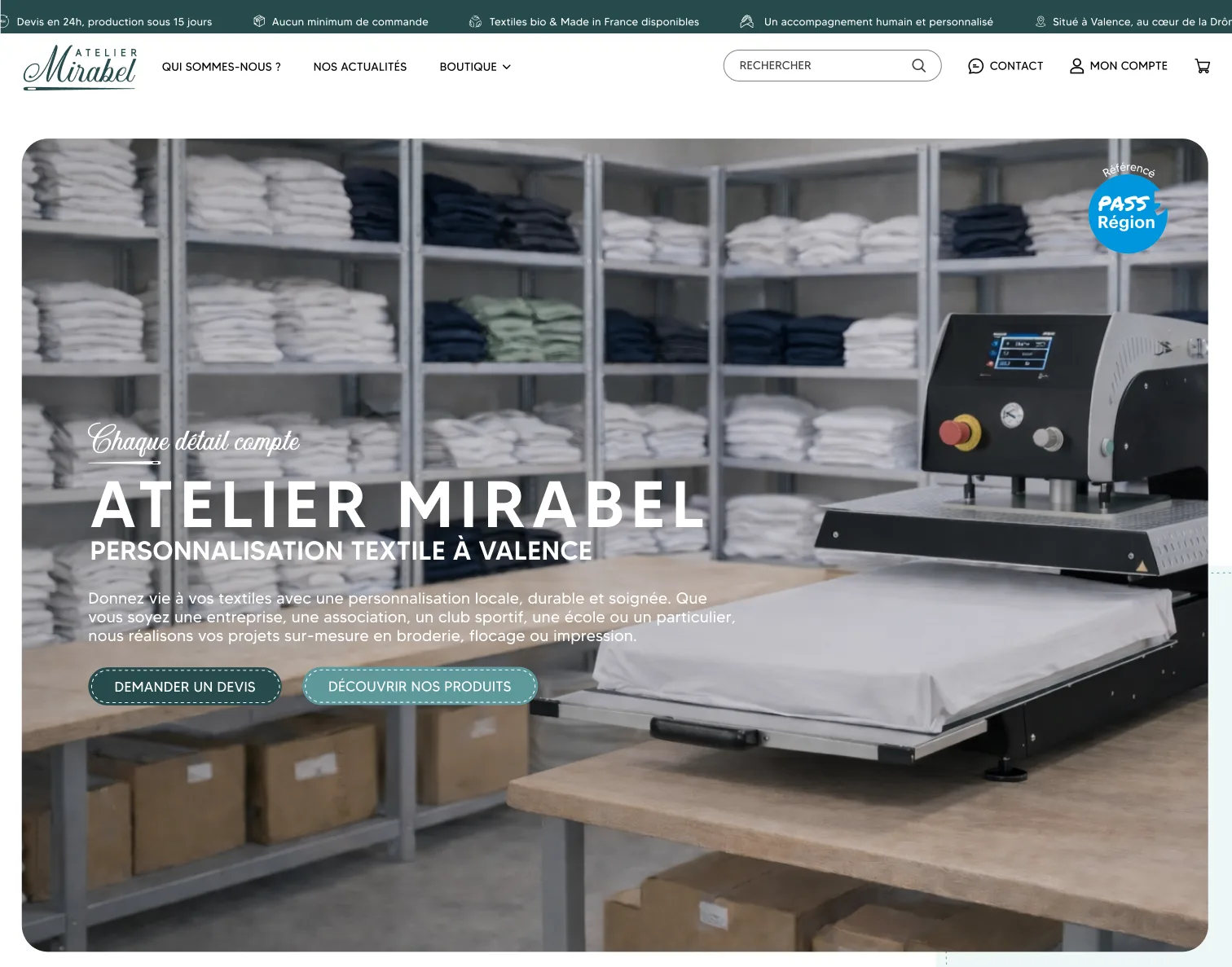 Boutique e-commerce