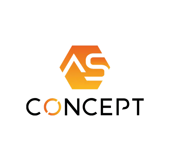 Logo AS Concept, client Atelier Mirabel