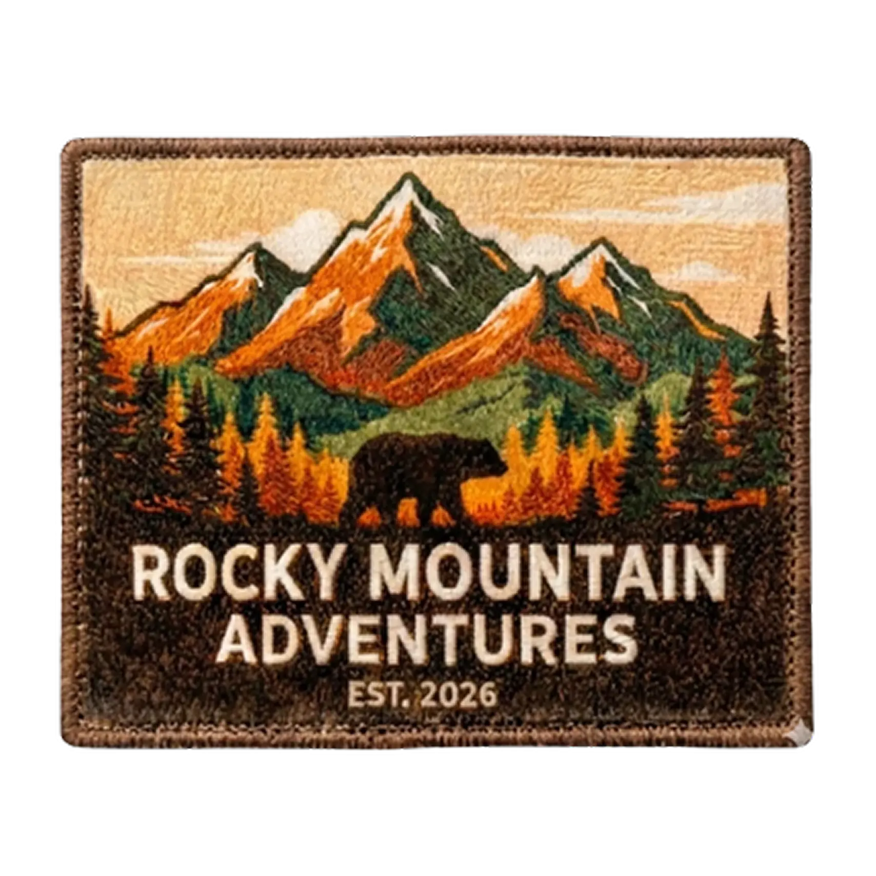 Écusson Rocky Mountain Adventures Atelier Mirabel