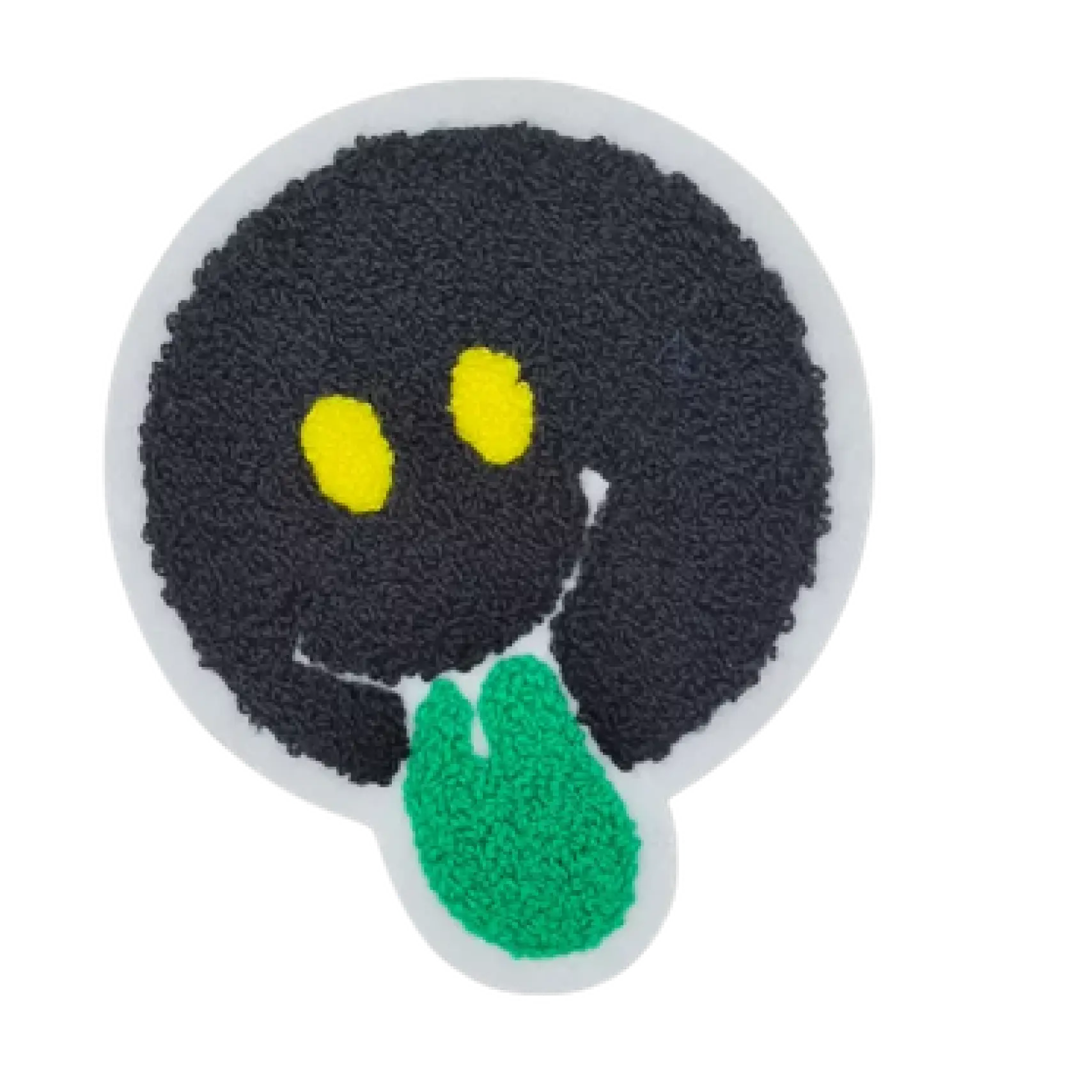 Écusson brodé smiley chenille Atelier Mirabel